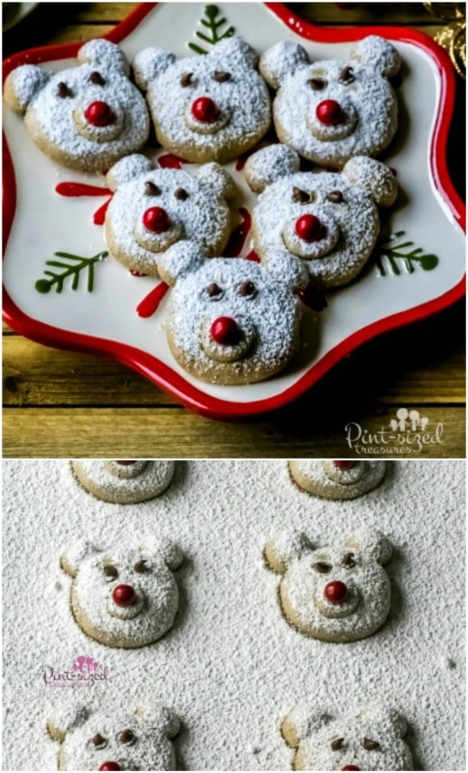 Spiced Polar Bear Christmas Cookies
