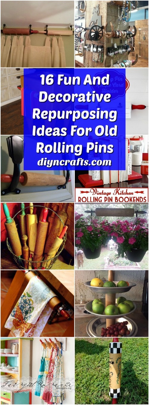 16 Fun And Decorative Repurposing Ideas For Old Rolling Pins