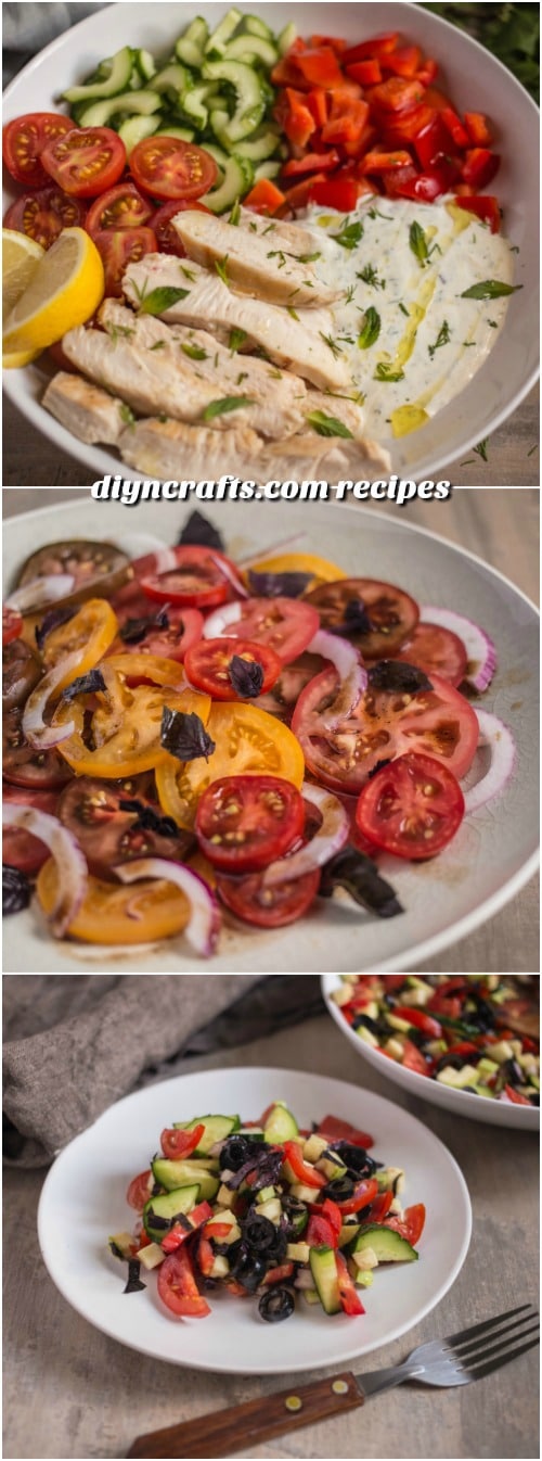 Three Delicious And Easy To Prepare Salads To Add Flavor To All Of Your Meals