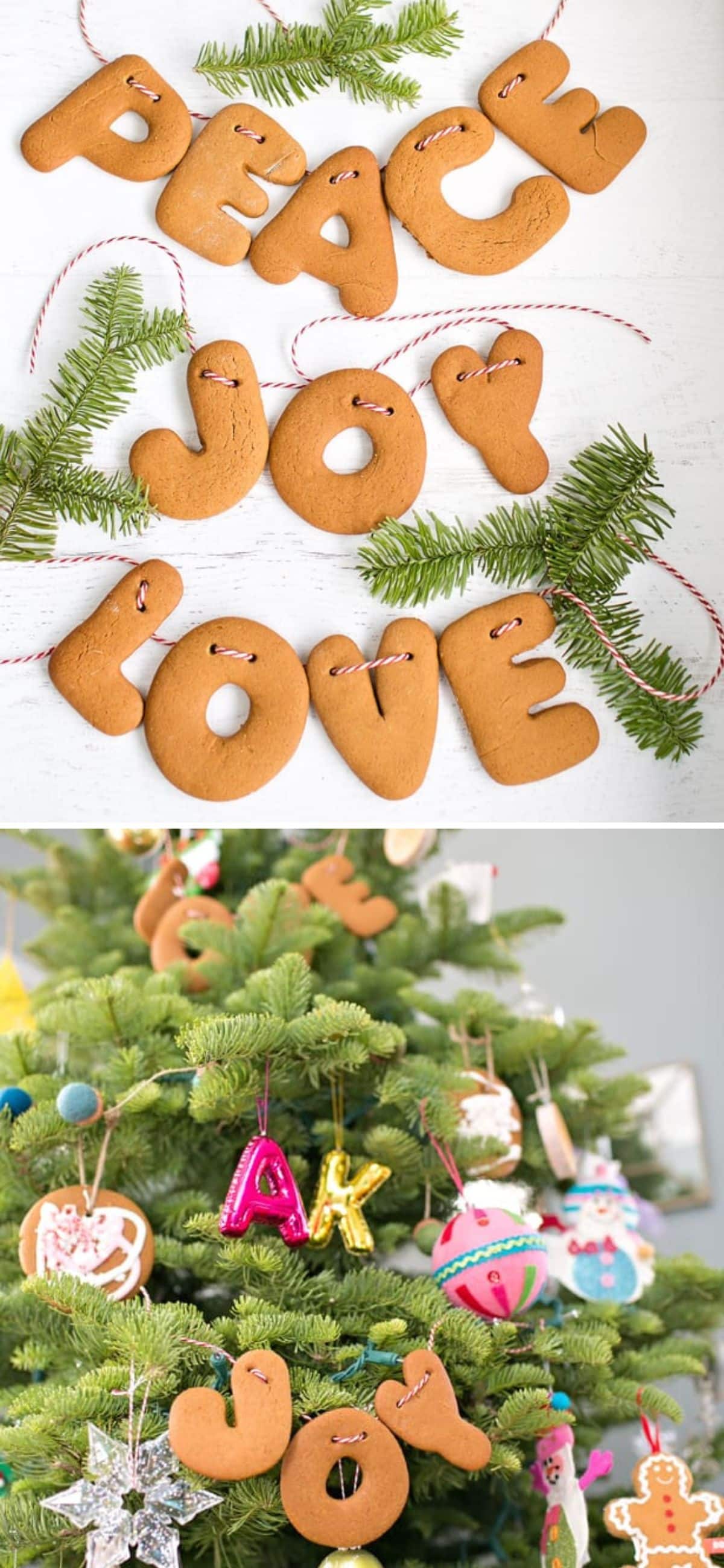 DIY Gingerbread Letter Garland