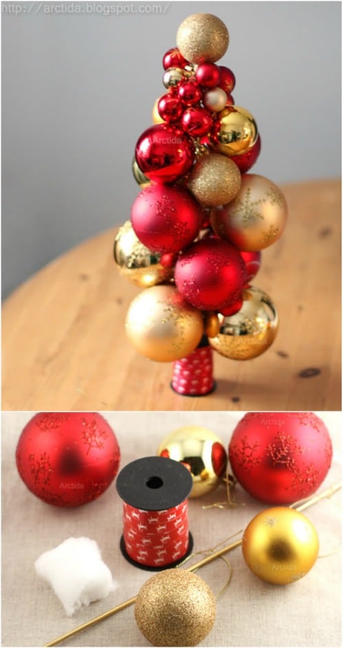 DIY Ornament Tree Centerpiece