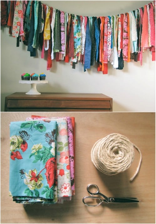 DIY Fabric Scrap Garland