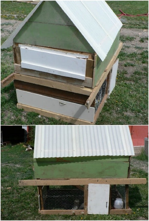 Simple Upcycled Chicken Coop
