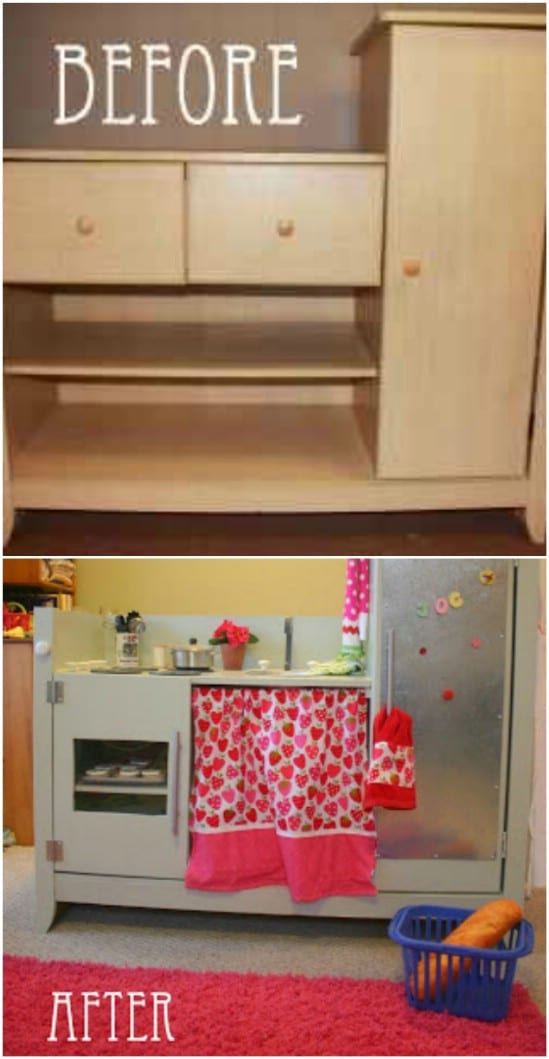 turning dresser into changing table