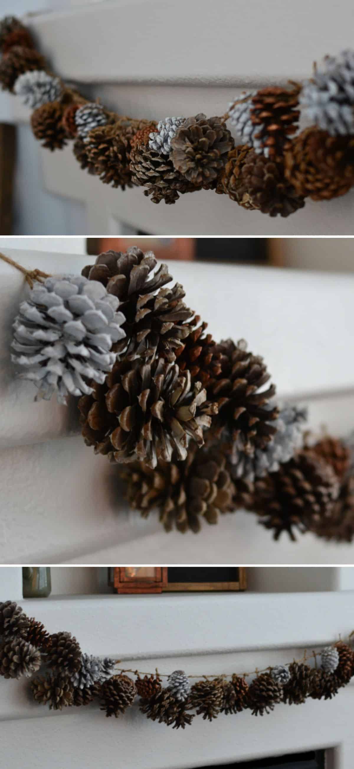 Cheap And Easy DIY Pinecone Garland