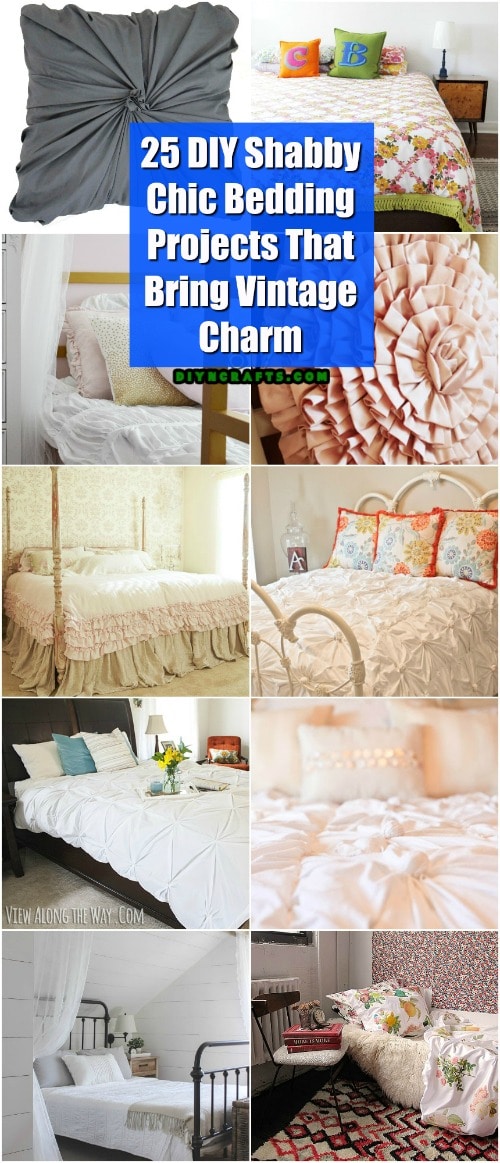 25 DIY Shabby Chic Bedding Projects That Bring Vintage Charm
