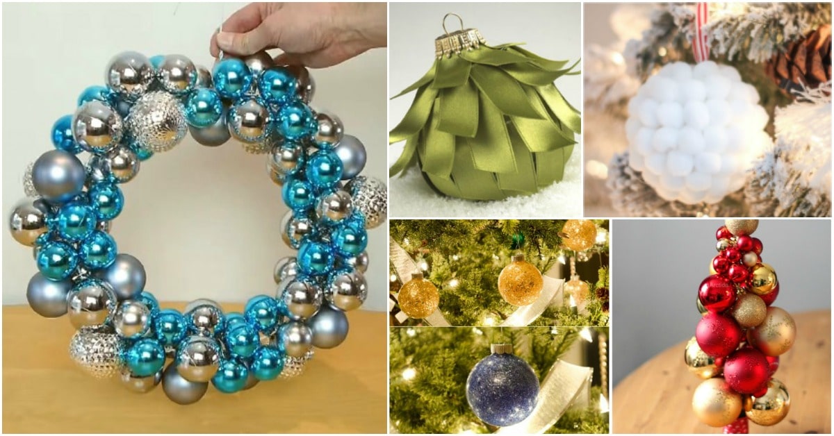 10 Brilliant And Festive Ways To Upcycle Broken Christmas Ornaments