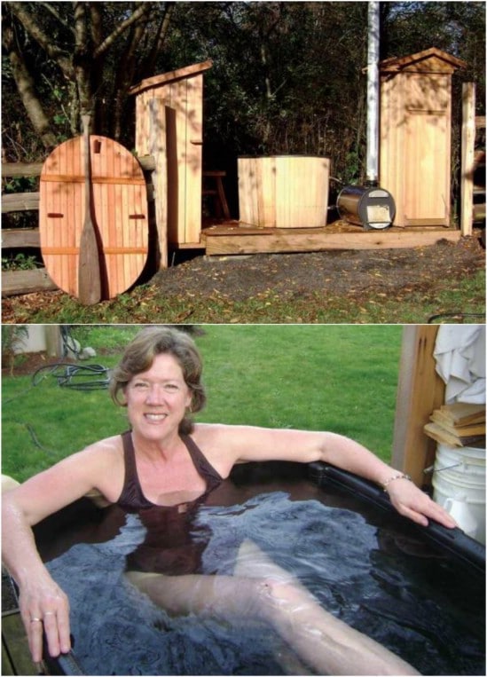 Back Yard Hot Tub Oasis