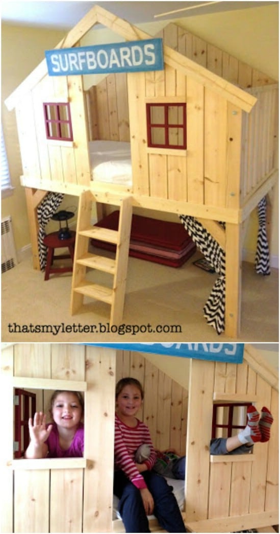 Adorable Clubhouse Fort Bed
