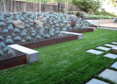 Mixed Material Garden Edging