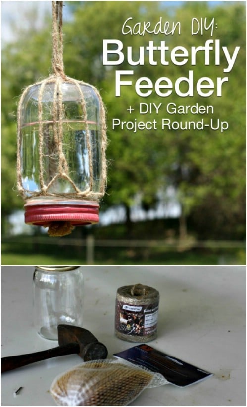 Rustic Jute Butterfly Feeder