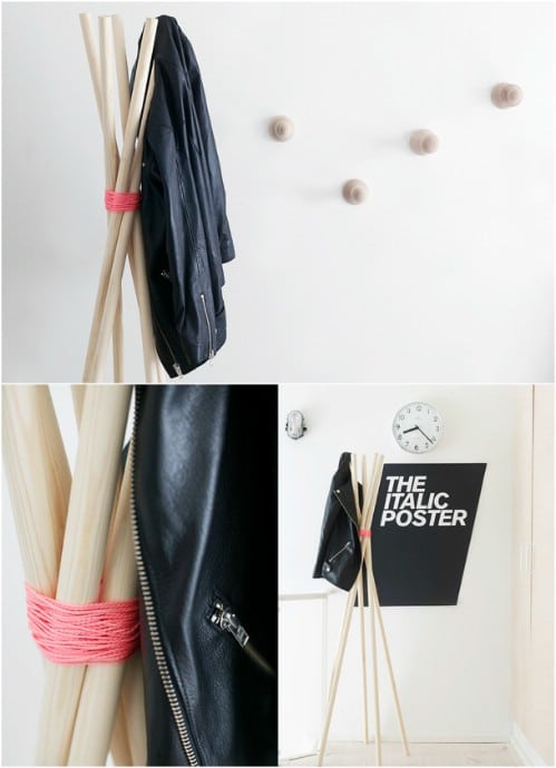 Easy DIY Coat Tree