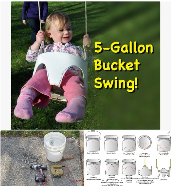 Repurposed Bucket Swing