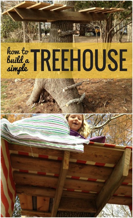 Simple DIY Treehouse