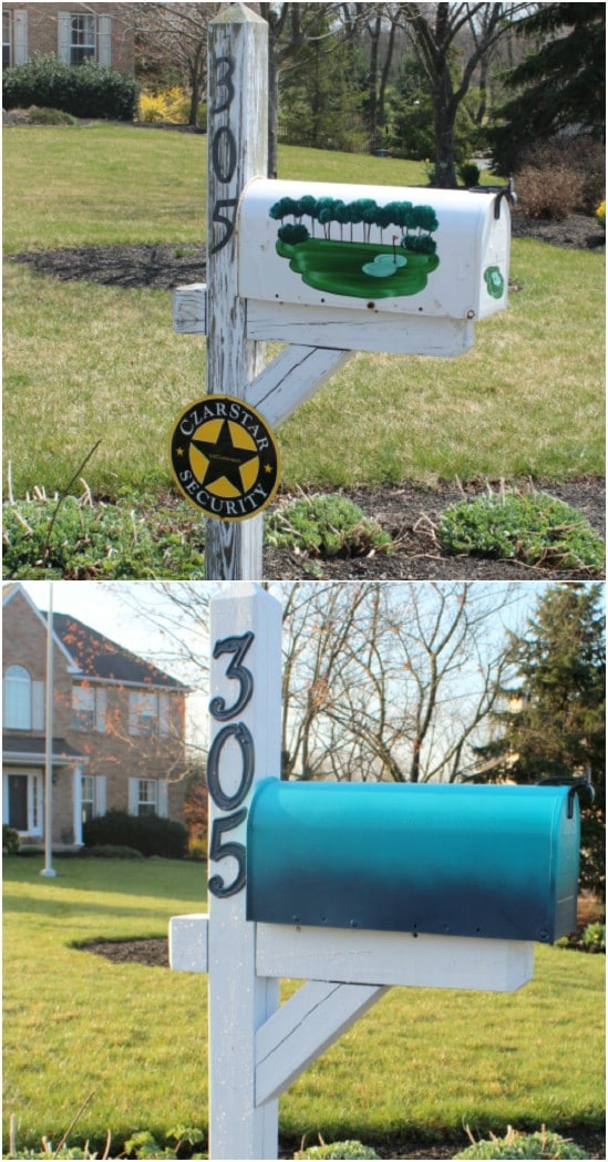 DIY Ombre Mailbox