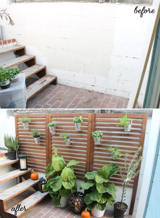 Repurposed Wooden Panel DIY Climbing Garden
