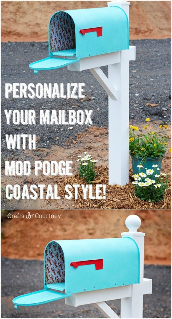 DIY Coastal Themed Mailbox