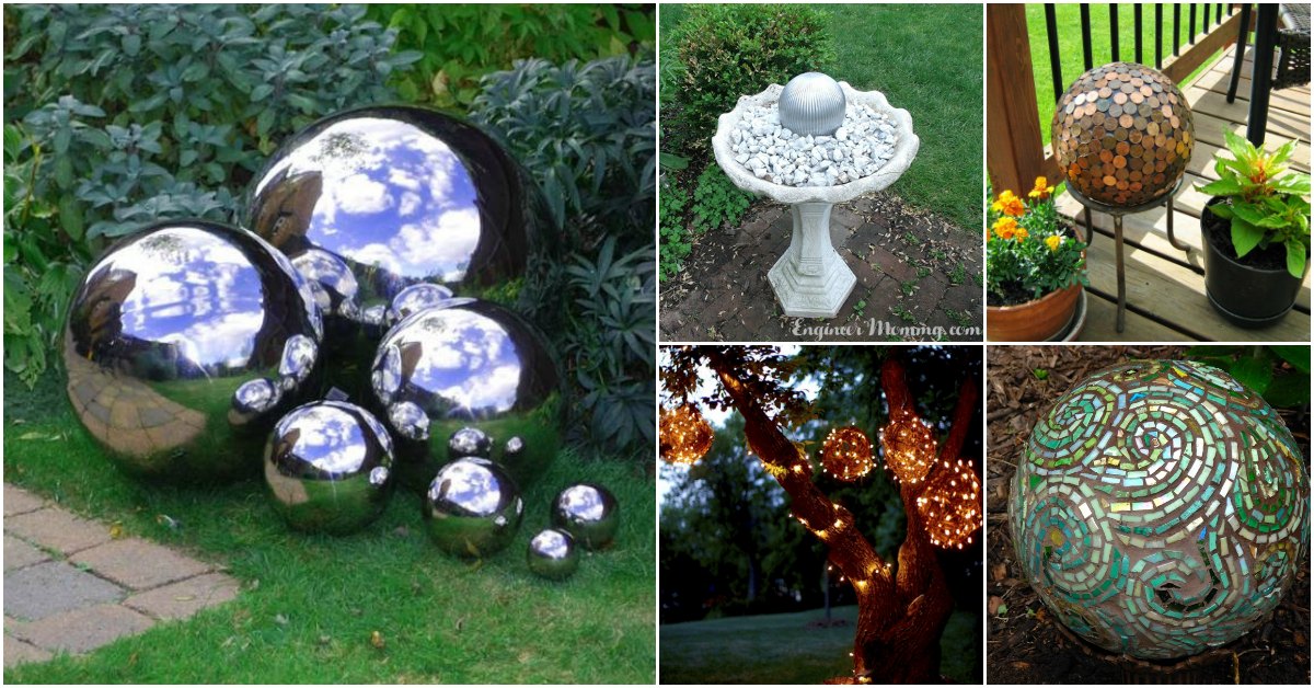 10 Gorgeous DIY Gazing Balls To Decorate Your Garden 