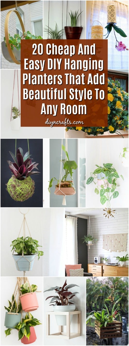 20 Cheap And Easy DIY Hanging Planters That Add Beautiful Style To Any Room