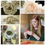 craft paper roses diy