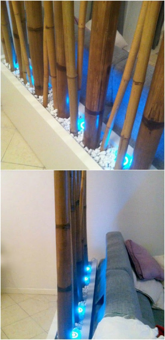 IKEA Hack Bamboo Room Divider