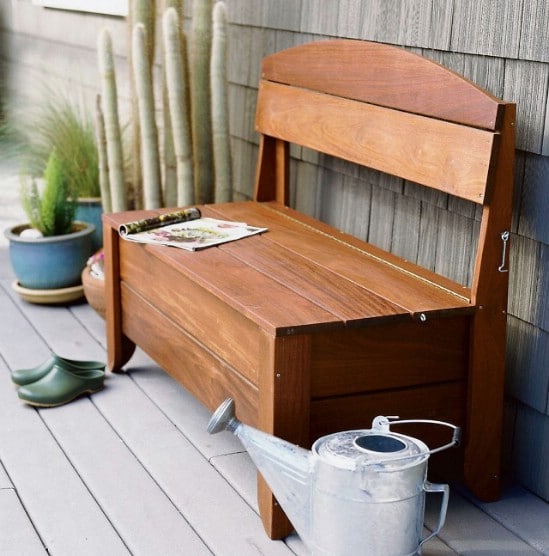 Simple DIY Hose Storage Bench