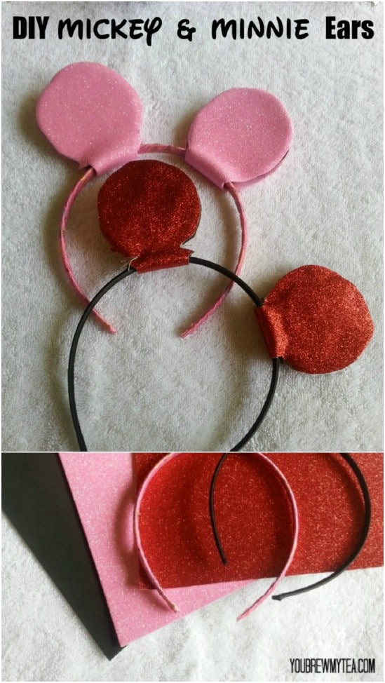 DIY Mickey And Minnie Ears