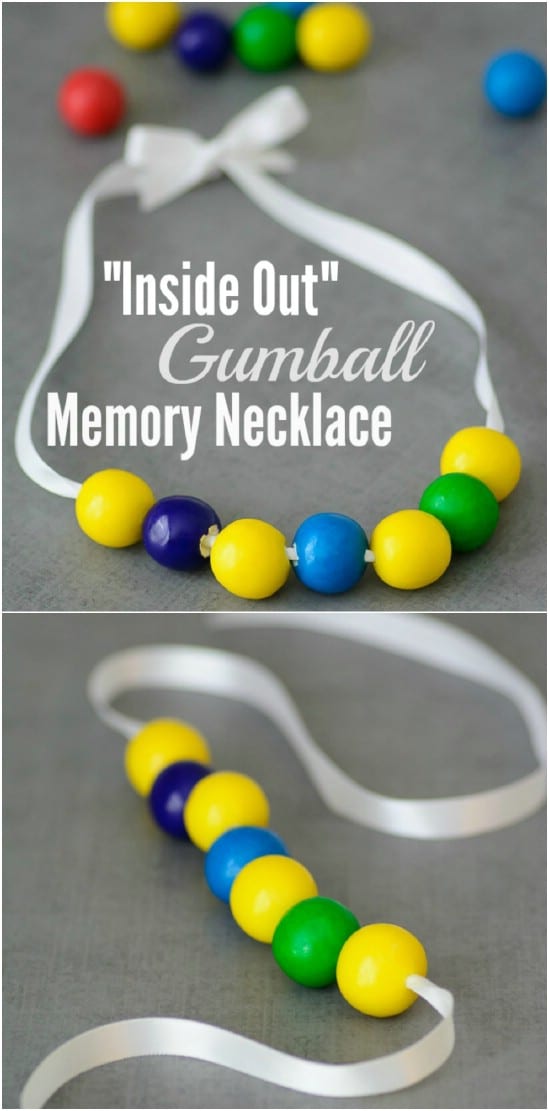 Disney’s Inside Out Gumball Necklace
