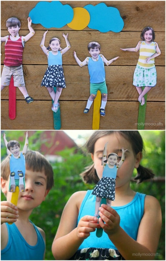 Craft Stick Movable Puppets