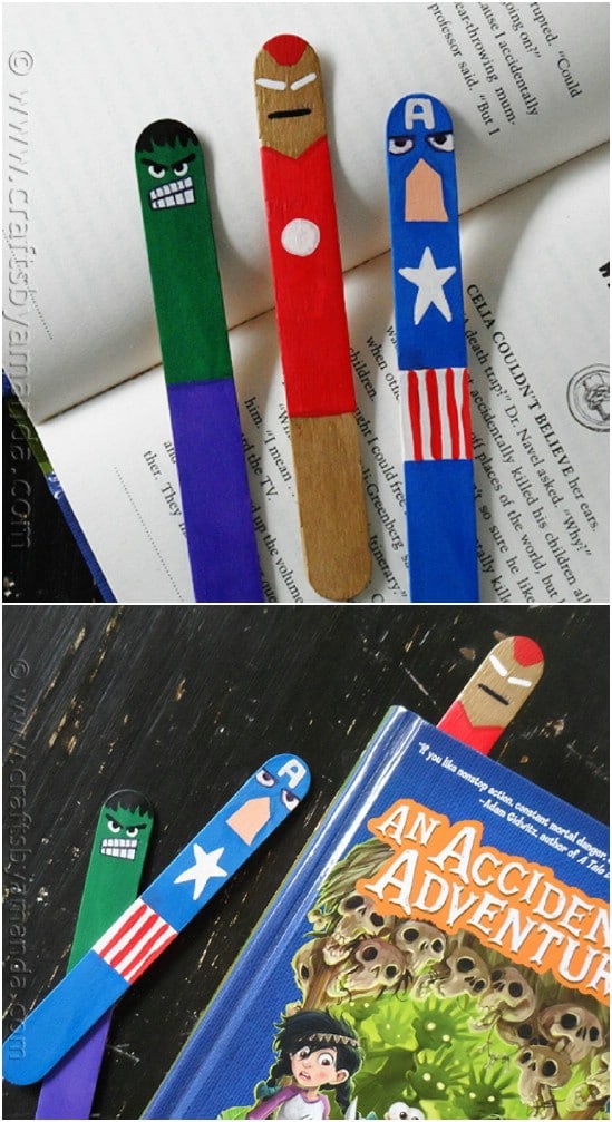 Fun DIY Avengers Bookmarks