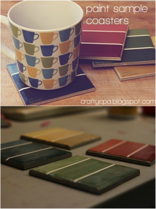 DIY Paint Sample Coasters