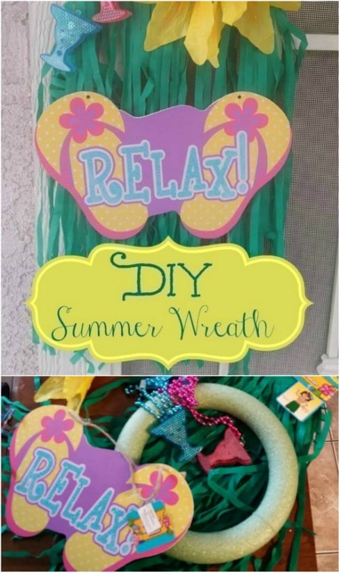 Hula Inspired DIY Summer Wreath