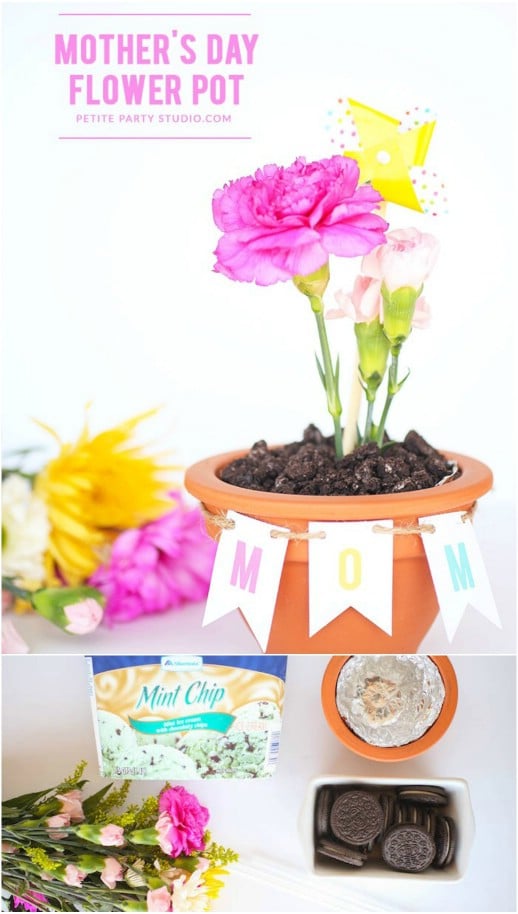 DIY Flower Pot Treat For Mom