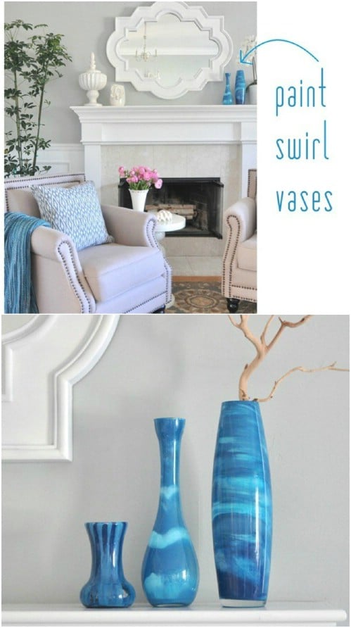 Easy DIY Marbled Vases