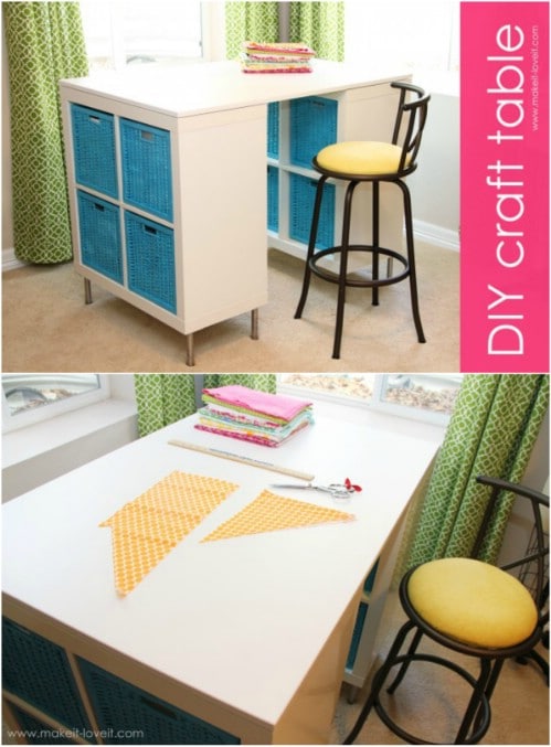 17 Easy To Build Diy Craft Desks You Just Can T Live Without