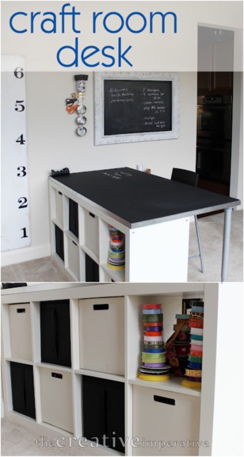 17 Easy To Build DIY Craft Desks You Just Can't Live Without - DIY & Crafts