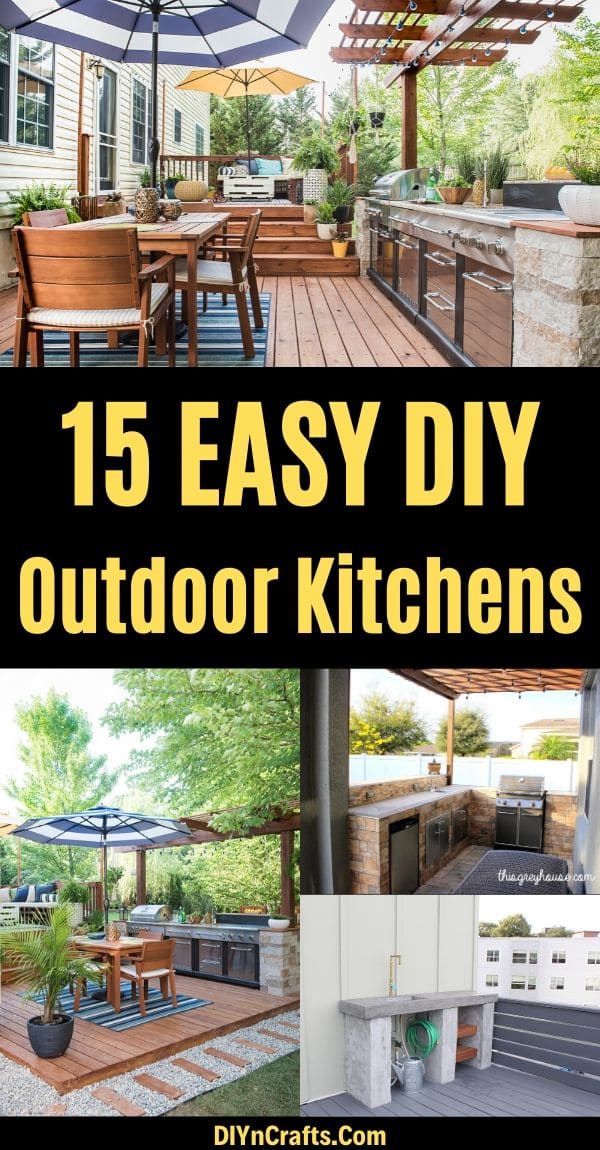15 Amazing DIY Outdoor Kitchen Plans You Can Build On A Budget - DIY