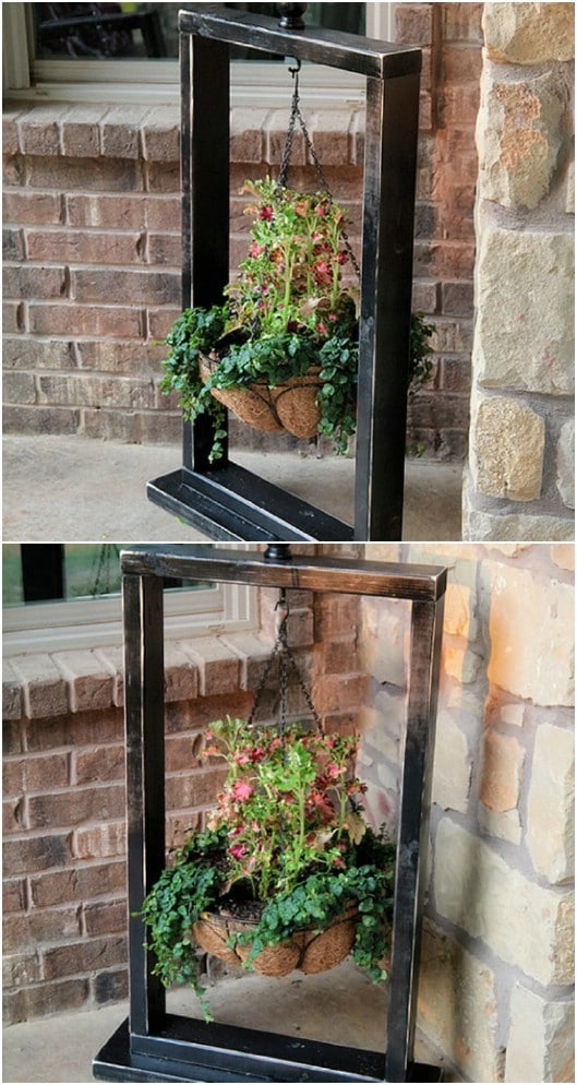 Rustic Hanging Plant Stand