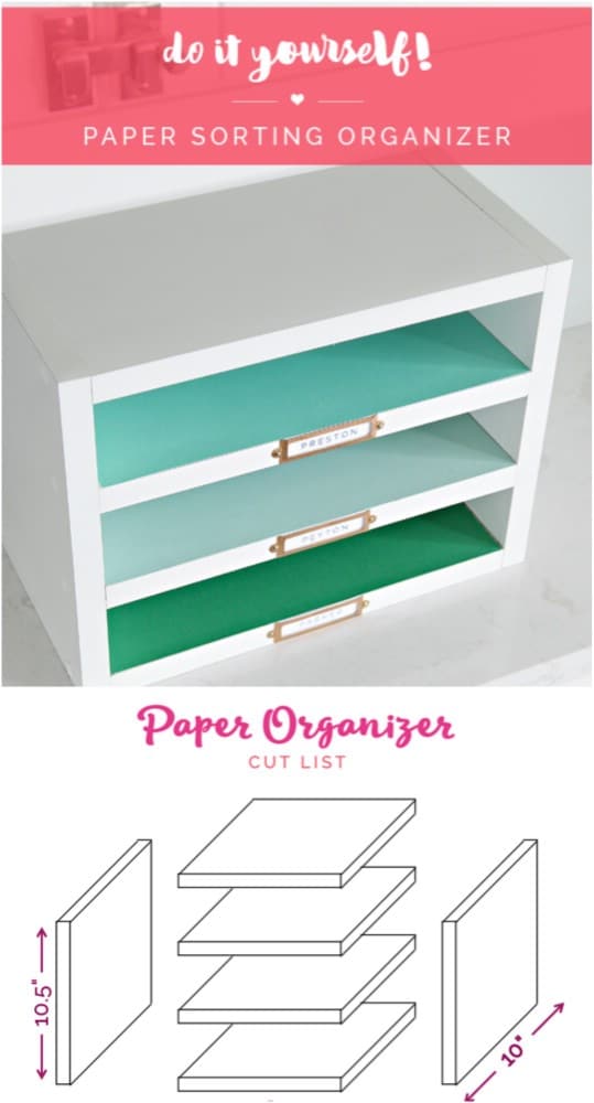 Easy DIY Paper Sorter And Organizer