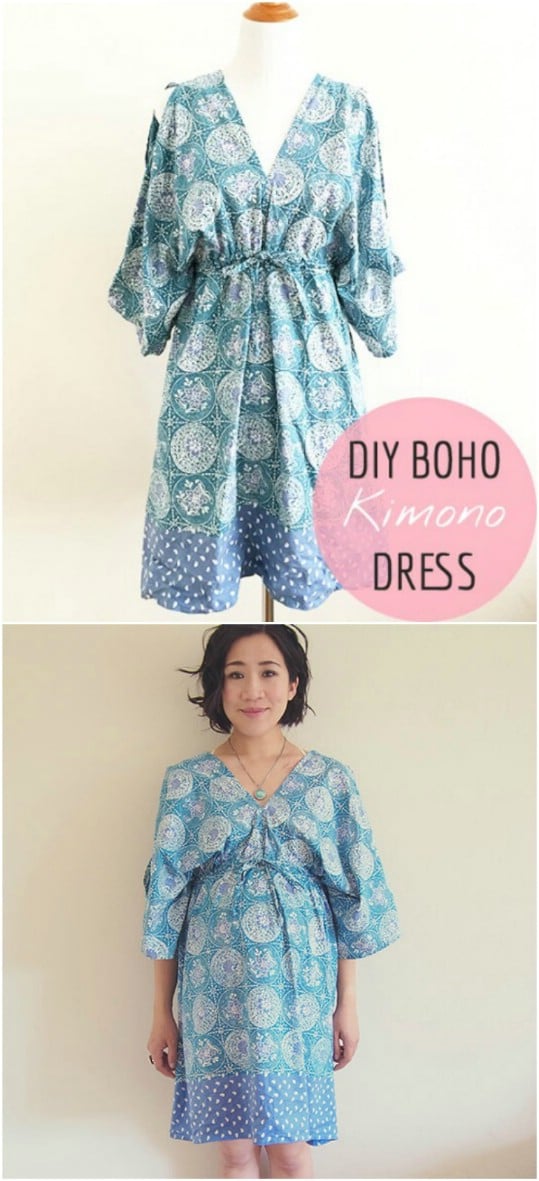 Easy To Sew Kimono Dress