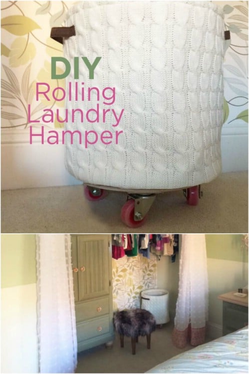 DIY Rolling Laundry Hamper