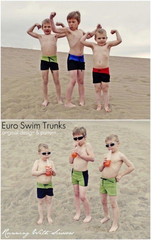 Simple DIY Euro Style Swim Shorts