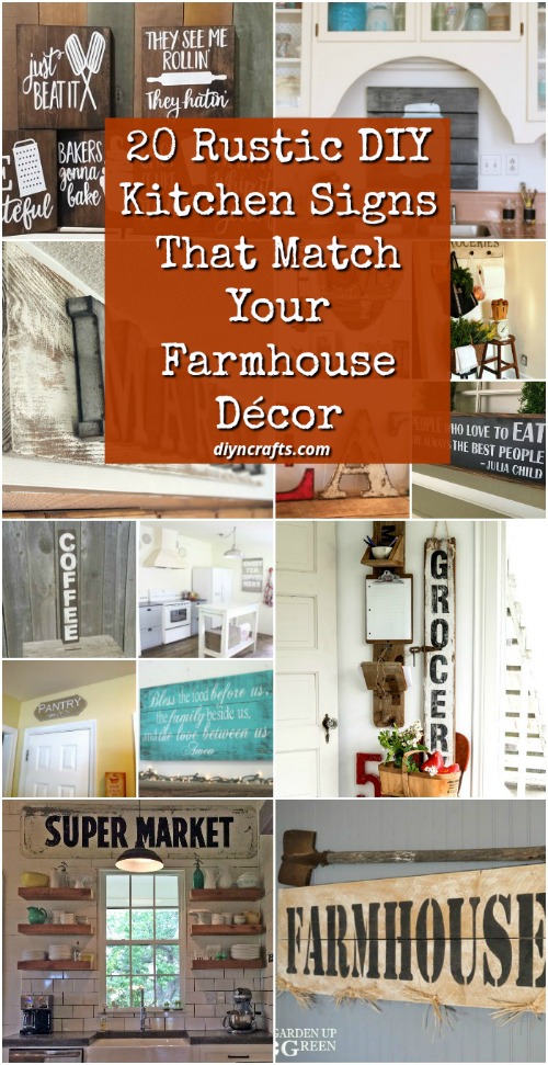 20 Rustic DIY Kitchen Signs That Match Your Farmhouse Decor 