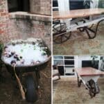 repurpose wheelbarrow diy projects