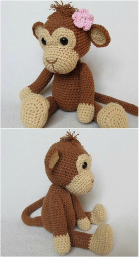 Simple Crochet Amigurumi Monkey