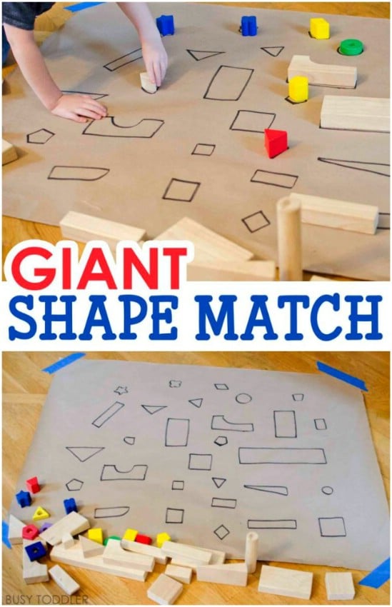 Giant DIY Shape Sorting Puzzle