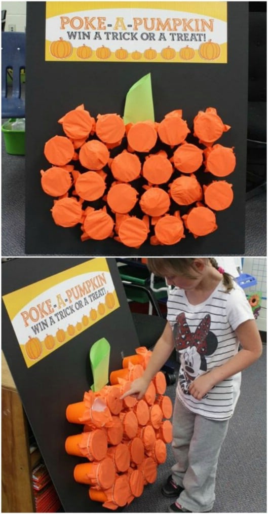 DIY Poke A Pumpkin Game