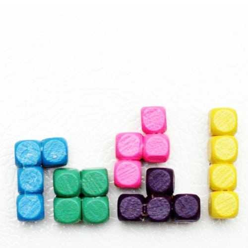 Whimsical DIY Tetris Refrigerator Magnets