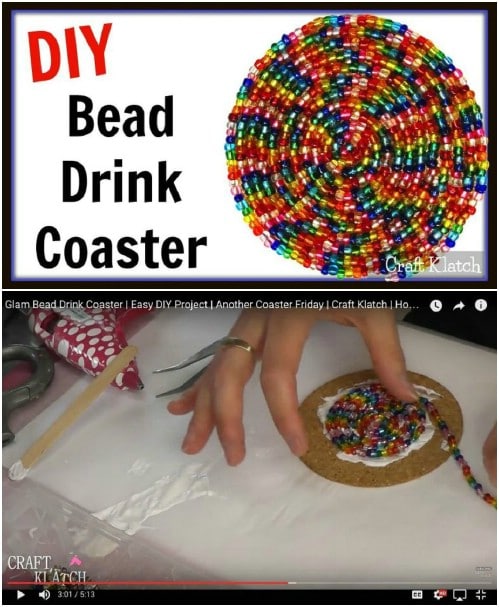 DIY Beaded Coasters