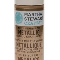 Martha Stewart Crafts Multi-Surface Metallic Acrylic Craft Paint in Assorted Colors (2-Ounce), 33001 Rose Gold